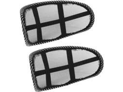 Almofada para carro, 2 unidades, design compacto e tecido de neoprene respirável.