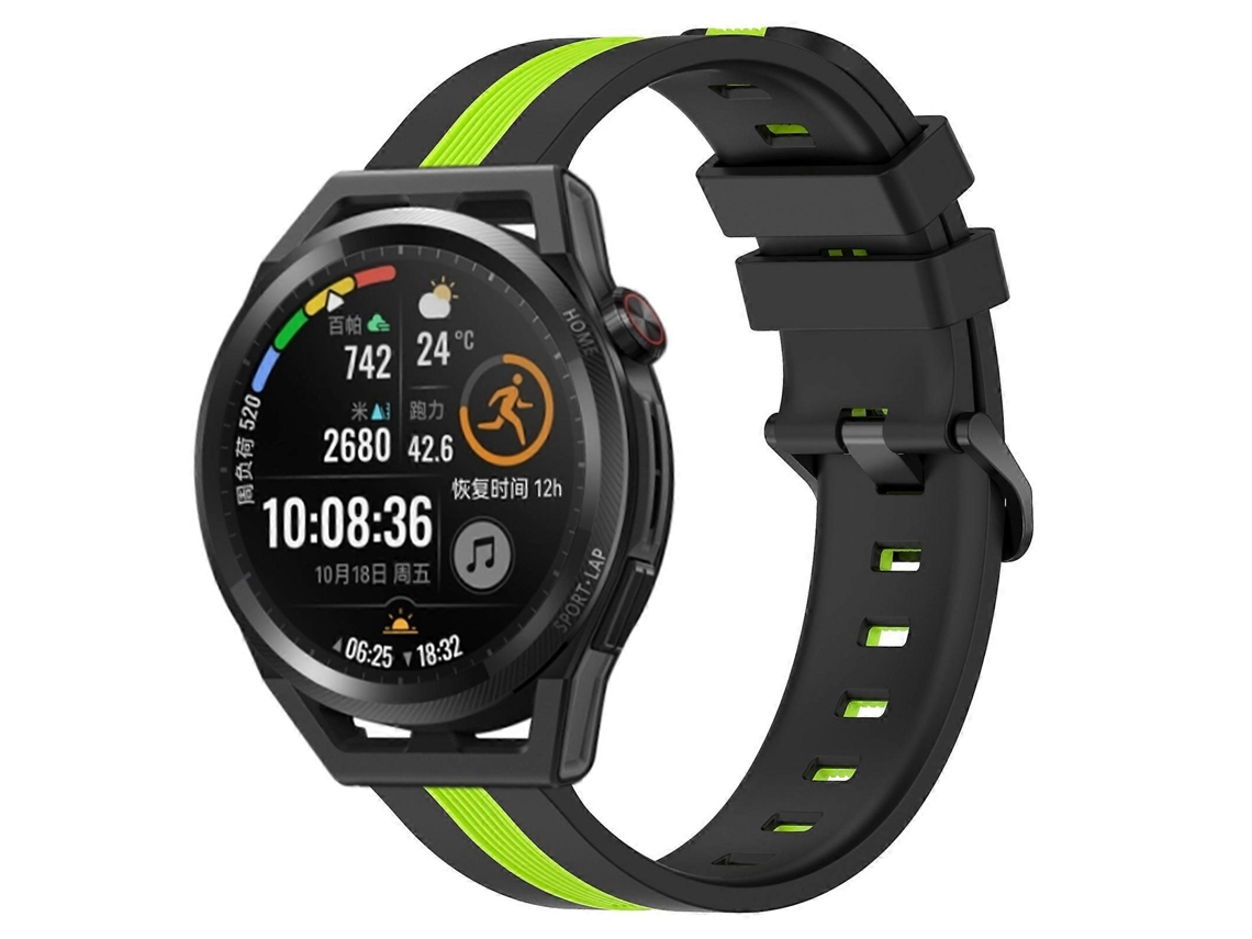 Pulseira De Silicone Bicolor Vertical De 22 Mm Para Huawei Watch Gt Runner