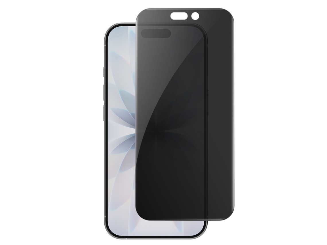 4smarts Película De Vidro Temperado Anti-espião Para Iphone 17 Preto Transparente