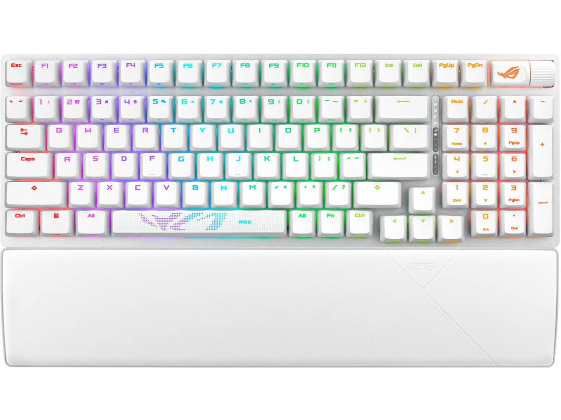 Teclado Mecânico ASUS Rog Strix Scope II (Wireless - Inglês - Branco)