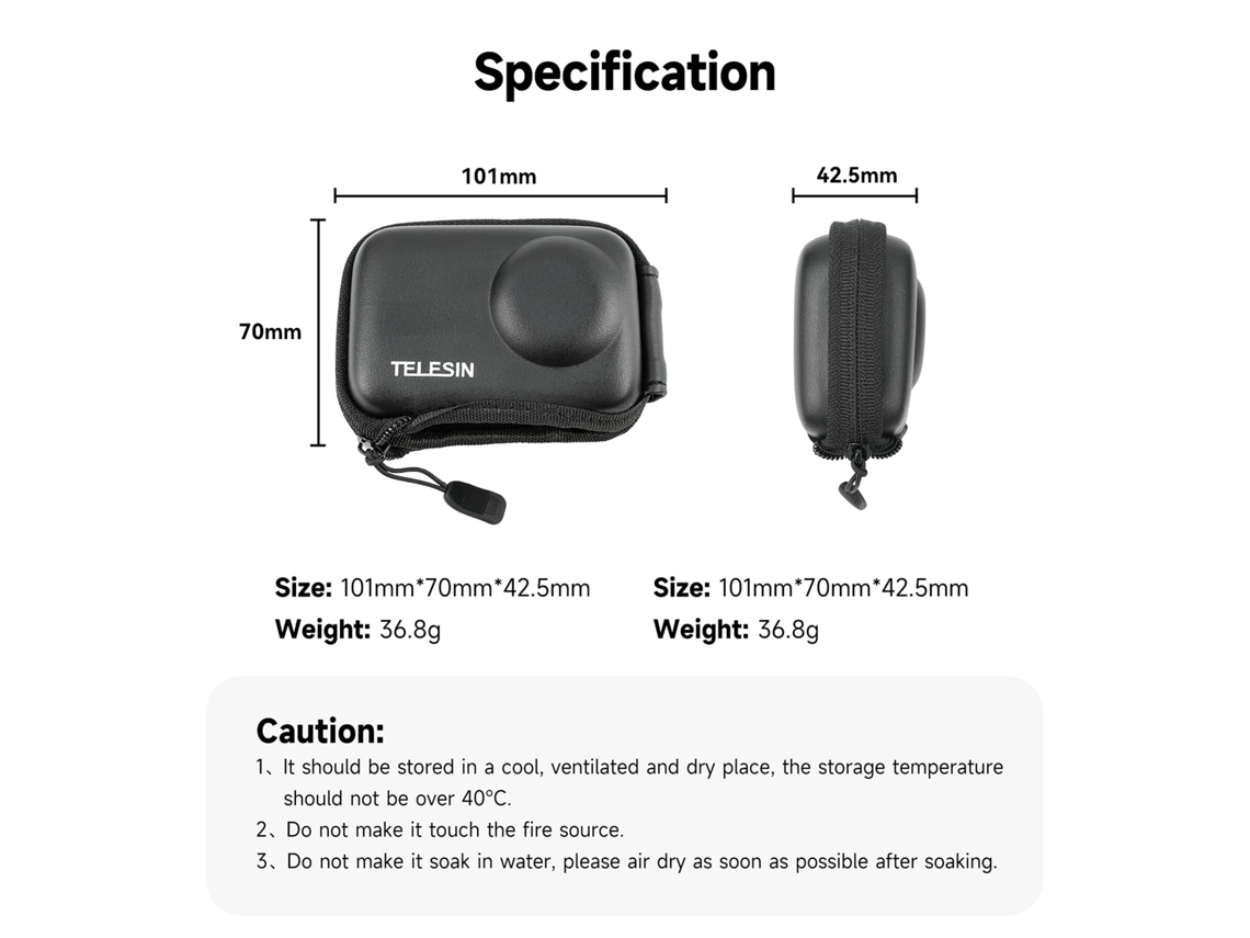 2026 funda Protectora para Cámara Digital Compacta Dji Osmo Action3 Mini Bolsa de Almacenamiento