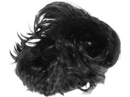 Peruca Curta Masculina Para Cosplay, Estilo Rock Em Preto E Branco, Peruca Sintética Cacheada Reutilizável.