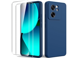 Película De Ecrã Protetoras Antichoque Para Xiaomi Xiaomi 13t/13t Pro/redmi K60 Ultra Hongwe. Pele Sintética Azul