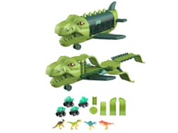 Mali brinquedo de Avião Dinossauro com Trilha Transporte Pull Back Juguete Cargueiro para Crianças