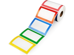 Adesivos De Etiqueta De Nome 300 Unidades De Etiquetas Simples 1 Rolo 5 Cores 3,5 X 2,25 Etiquetas Adesivas Com Linha Perfurada ZMDECQNA