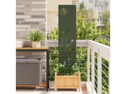 Vidaxl Tela De Privacidade Para Jardim Verde-oliva 32 X 140 Cm