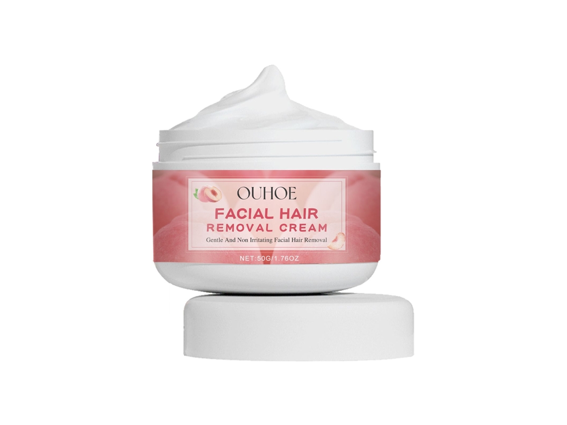 Creme de Remoção de Cabelo Ouhoe Peach Suave Sem Irritar para Mulheres Rostro e Corpo