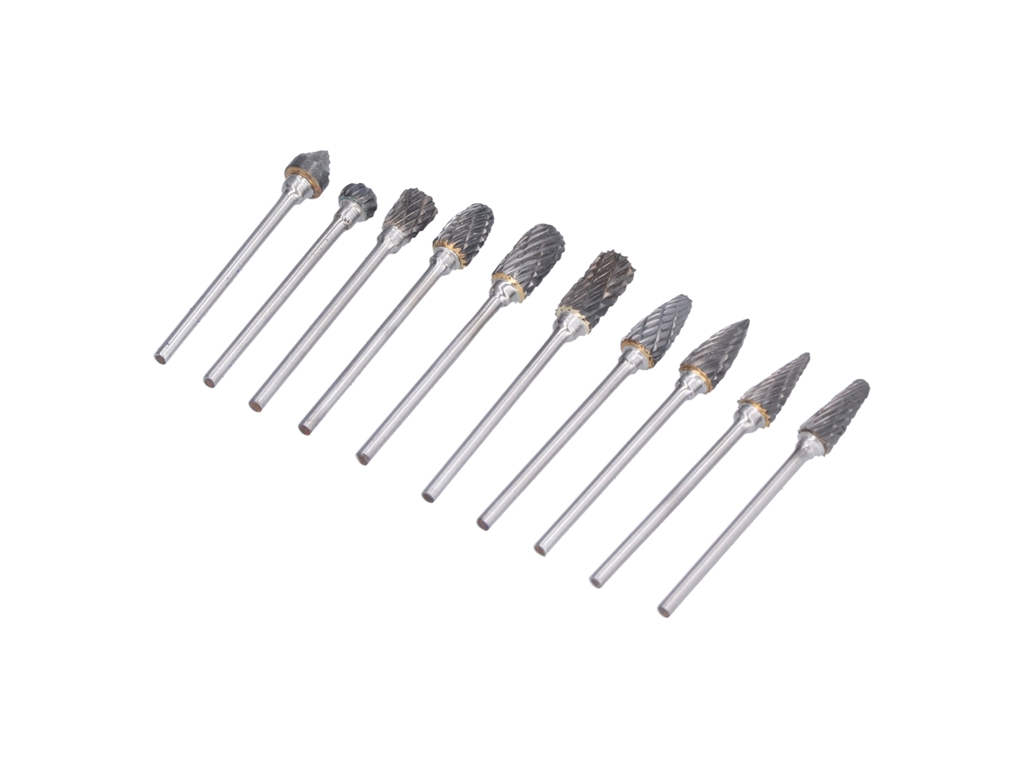 Conjunto De 10 Piezas De Herramienta Broca De Carburo De Tungsteno Para Rotomartillo, Grabado Y Perforación