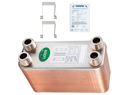 Trocador de Calor de 40 Placas Soldadas para Aquecimento 3/4 "mnpt