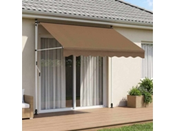 Vidaxl Toldo Retrátil Manual Cinzento-acastanhado 150 Cm