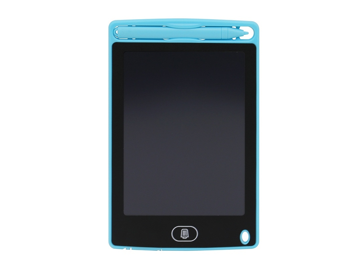 Tablet De Escrita Lcd Infantil, 6,5 Polegadas, Em Azul, Com Apagamento Rápido Elysve