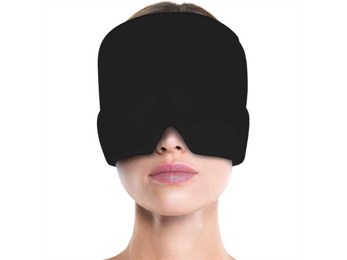 Máscara De Dormir Para Homens E Mulheres, Faixa De Arrefecimento Para Cabeça, Venda De Olhos Elástica E Reutilizável