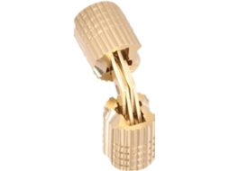 10 Dobradiças De Latão Para Cilindro 8mm Com Encaixe Oculto