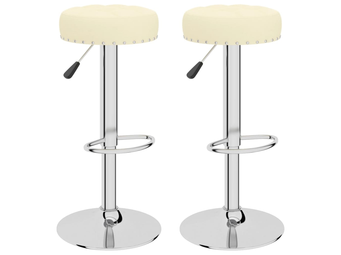 Bar Stool, Bar Stools Vidaxl Creme Tecido (n/a)