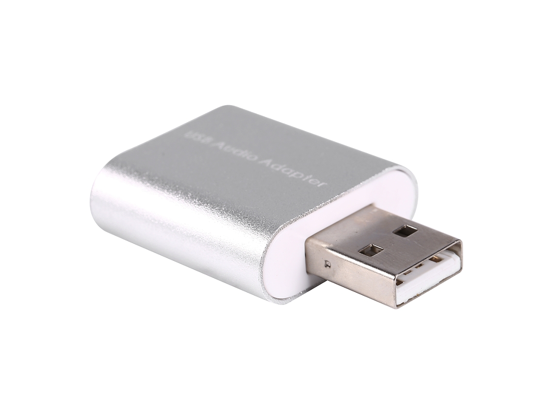 Adaptador De Placa De Som Estéreo Virtual De Canal 7.1 Usb 2.0 Para Laptop