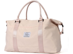 Mala de Viagem AQUAFORGE em Couro Pu, Impermeável, para Roupas, Rosa