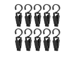 10 Ganchos Giratórios Nova Line, Plástico, Forte, 4.3 polegadas, Casa, Prendedores de Roupa