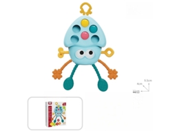 Brinquedo de Dentição com Corda Puxável para Bebê Montessori Sensorial para 6 18 Meses, Azul CZHHMART