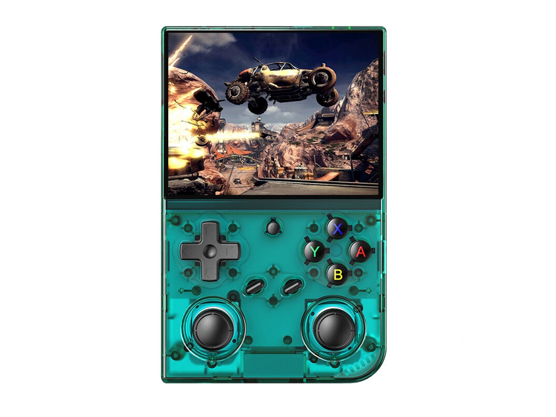 Verde - 64g+128g Anbernic Rg35xx Pro Consola De Jogos Portátil Com Mais De 11.000 Jogos Integrados, Ecrã Ips De 3,5 Polegadas, Sistema Linux.