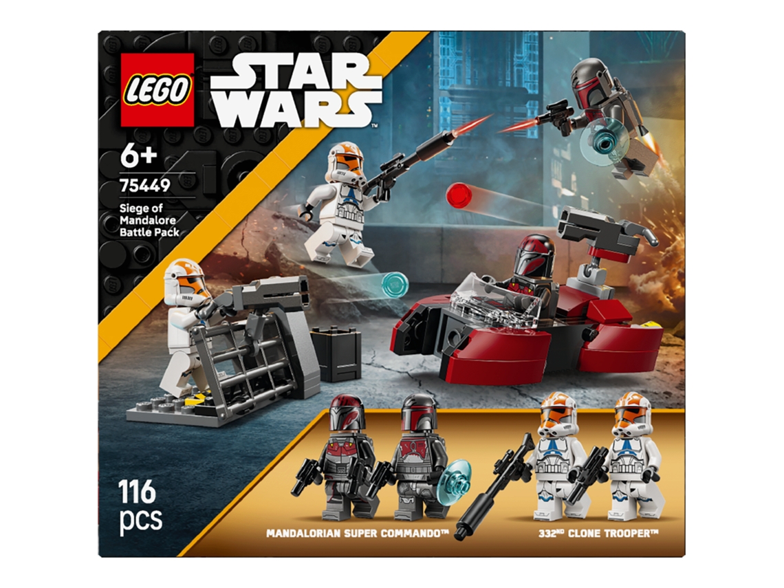 Lego® 75449 Star Wars Cerco De Mandalore – Mandalorianos E Clones Com Speeder