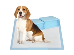 Tapetes para Cães 80 Unidades 60x60 Cm Design de 6 Camadas com Superfície Azul À Prova de Vazamentos de Secagem Rápida Ge