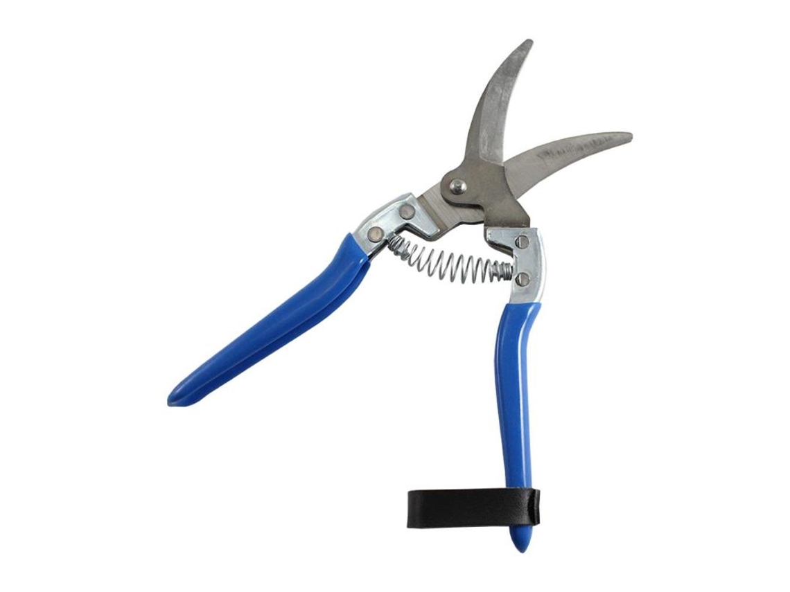 Tijera ajos curva m/azul m-21-c