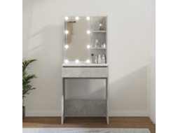 Vidaxl Toucador Com Leds 60x40x140 Cm Cinzento Cimento