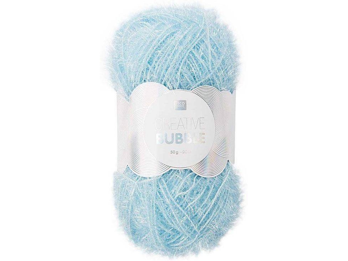 Bola de Fios para Esponja Criativa RICO DESIGN Azul Claro
