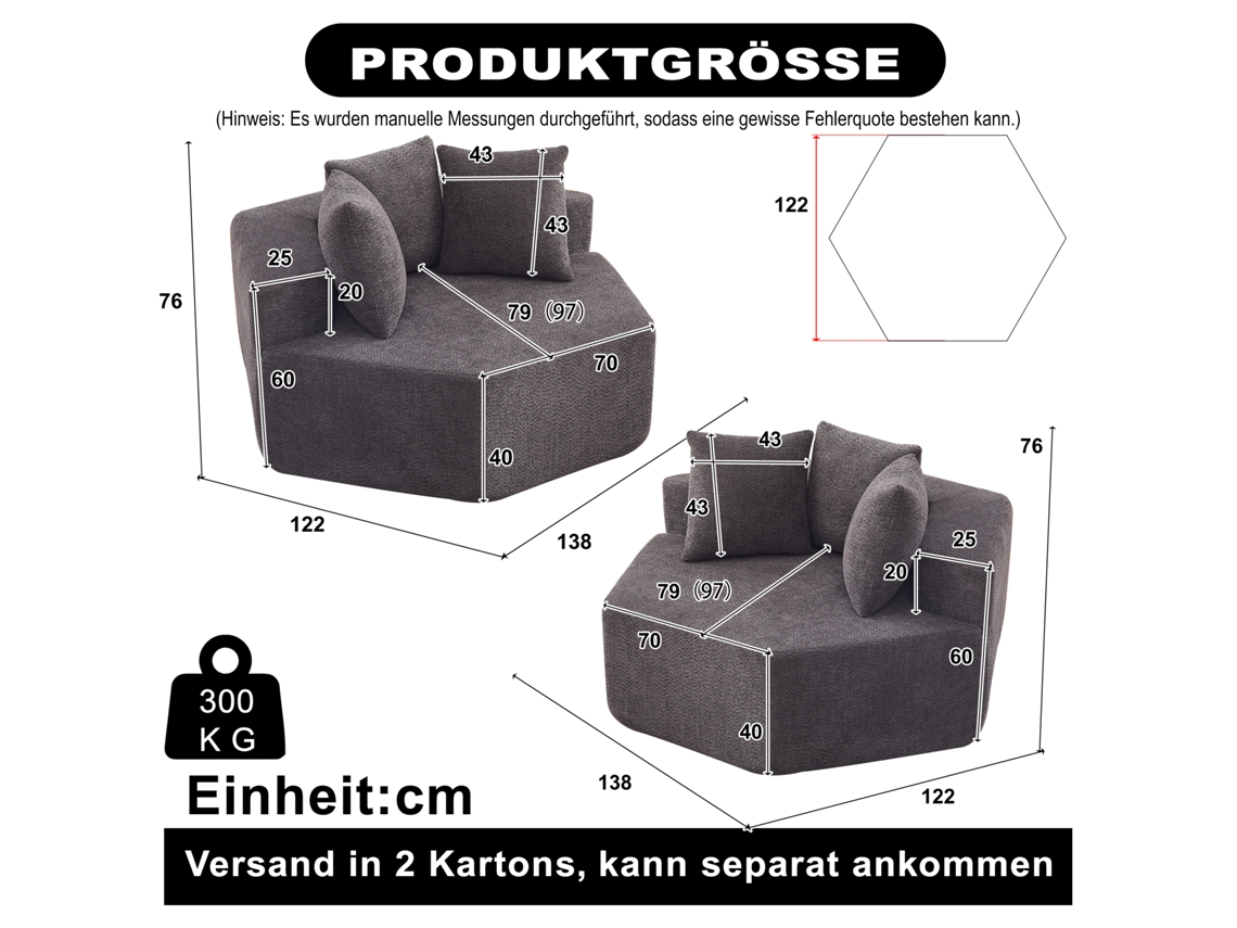 Uma Poltrona Hexagonal De Estilo Moderno