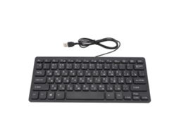 Teclado Linguístico Ultra Slim 78 Teclas Usb Fio Compacto Ergonômico para Pc Desktop