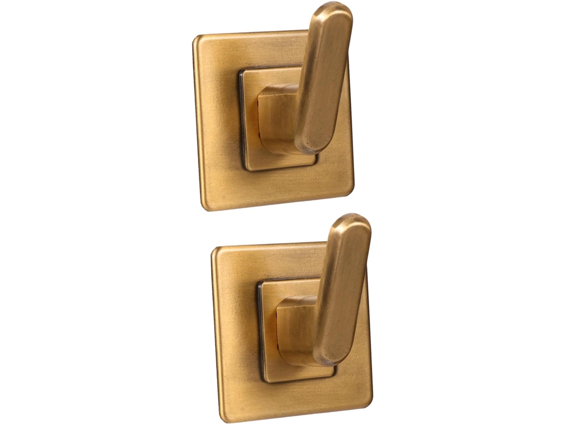 Conjunto De 2 Ganchos Adesivos Parede Para Decoração Natal Baluue, Ideais Para Banheiro E Cozinha Feitos De Alumínio