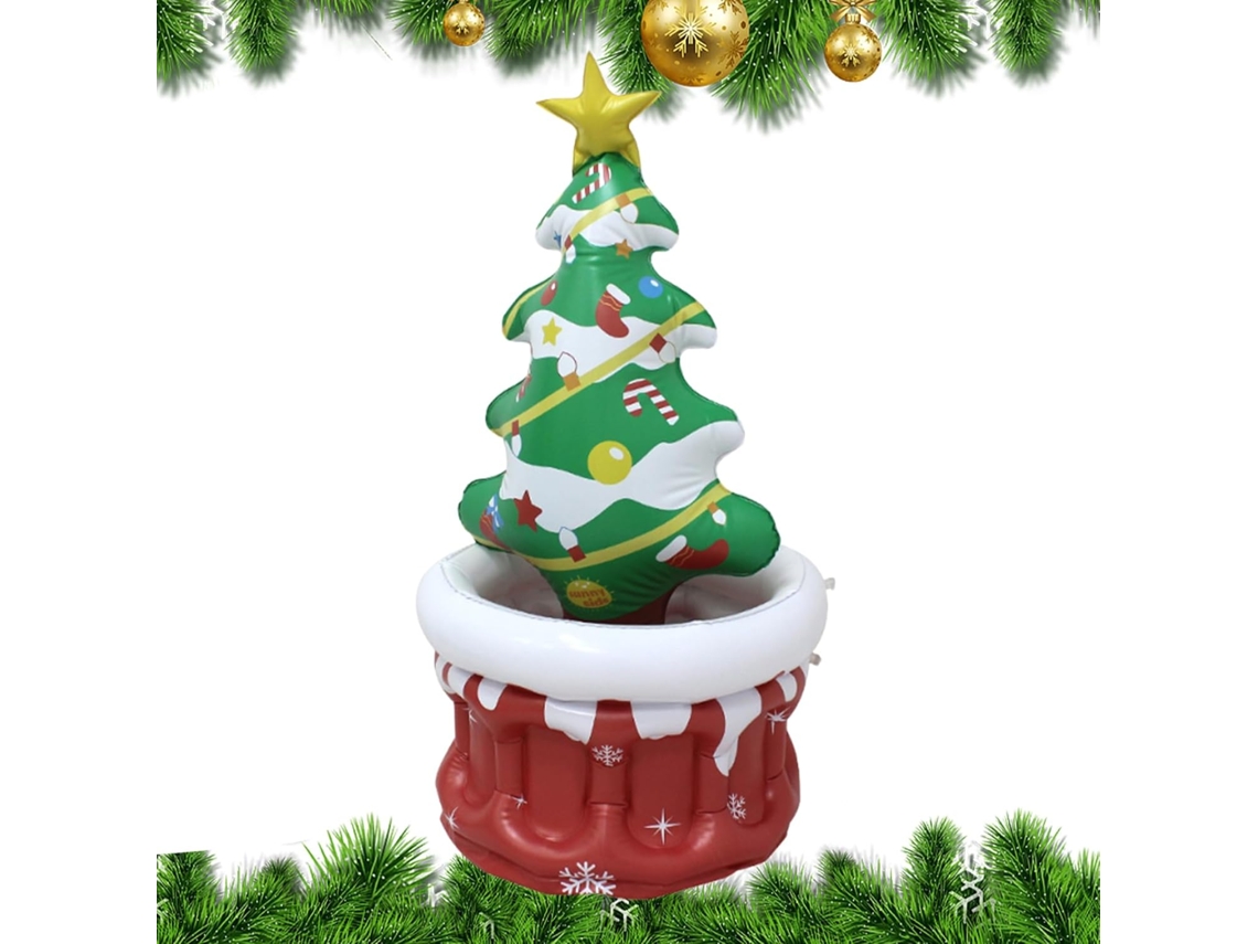 Balde de Gelo Infl Vel em Formato Rvore Natal para Vinho Uso Externo Ideal Refrigerantes Tinto Bares Restaurantes VAYOTOY