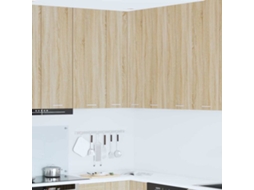 Vidaxl Armário Suspenso Carvalho Sonoma E Branco 57 X 57 X 100 Cm