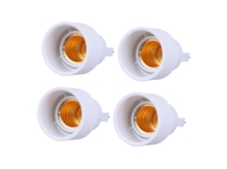 Conjunto De 4 Adaptadores De Soquete Para Conversor De Rosca Para Lâmpadas, Compatíveis Com Lâmpadas