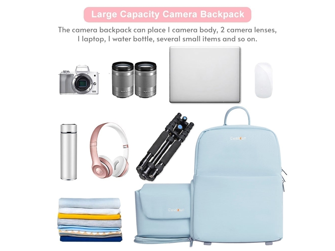 2026 mochila para Cámara Resistente Al Agua Con Compartimento para Laptop, Ideal para Fotógrafos Y Mujeres