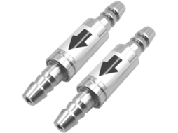 2 Peças Válvula Checagem Unidirecional Aço Inoxidável Co2 Linha 4mm Anti Retorno