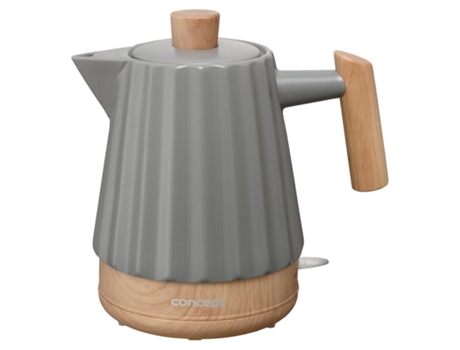 Rk0092 Chaleira elétrica em cerâmica 1,5 L cinzento escuro Concept