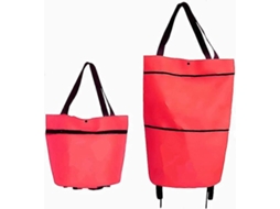 1 Unidade de Sacola de Compras Dobrável com Rodas, Resistente, Reutilizável e Impermeável, Ideal para Comprar Frutas e Verduras. GOKOCO