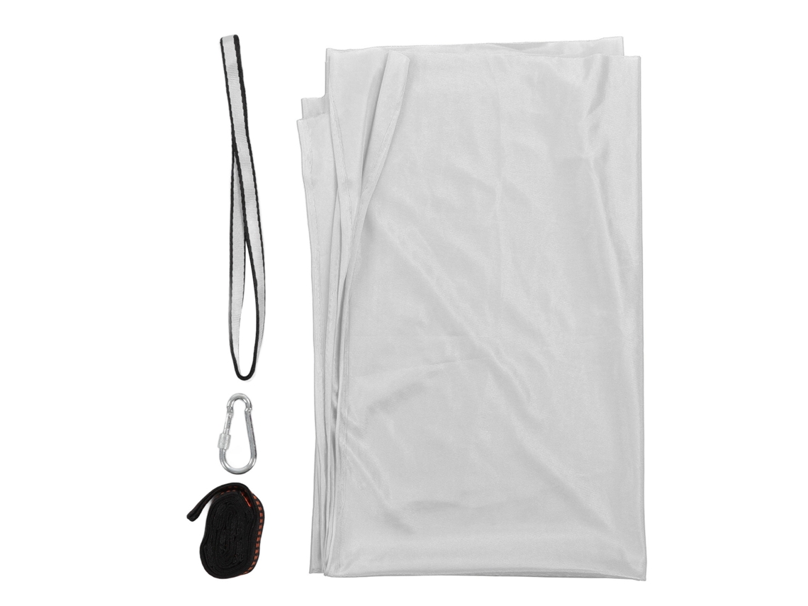 Mali hammock para Crianças de Poliéster Elástico Confortável Rede Sensorial Yoga Aérea para Interior e Exterior Prata Cinza