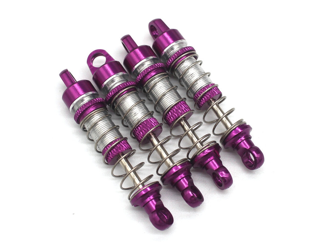 Amortecedor a Óleo Metálico Aprimorado Silver4pcs para Mnrc Mn78 Cherokee 1/12 Rc Car Models Peças de Reposição MDUG