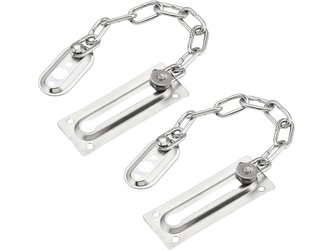 Pacote Com 2 Travas De Corrente Para Porta Com Corrente, Trava Interna Para Porta, Aço Inoxidável Aquaforge