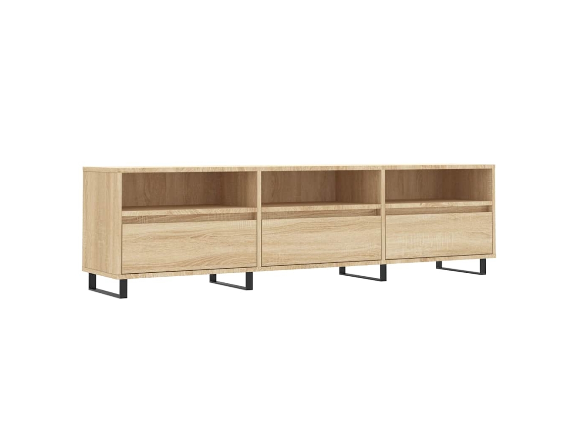 TV Móvel 150x30x44,5 cm Derivado de Madeira Carvalho Sonoma MAISON EXCLUSIVE