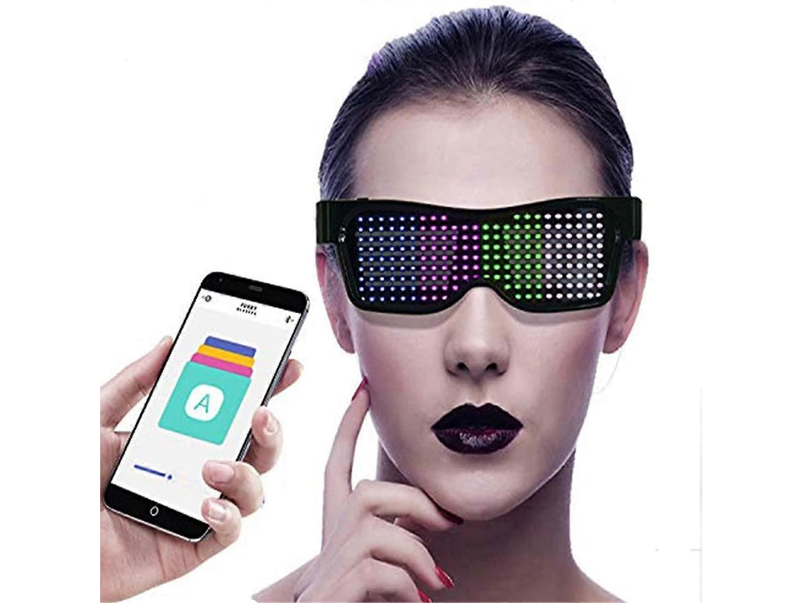 Óculos De Néon Bluetooth Com Led Para Festas