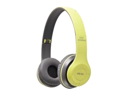 FONES DE OUVIDO SEM FIO MDUG Dobráveis com Flash Led (p47 Amarelo)