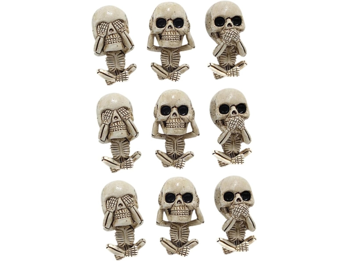 Conjunto De 3 Clipes Decorativos Em Formato Caveira Para Saídas Ar Carros,com Aromaterapia.