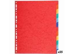 Espaçadores Exacompta Maxi Multicolor A4 12 Folhas (25 Unidades)