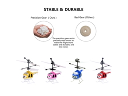 Primerox brinquedo de Voo com Detecção Inteligente Hélice Controle Remoto Luz Led Design Animado