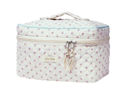 Bolsa De Maquiagem De Algodão, Capacidade Grande, Organizador De Toaletes Floral Para Mulheres E Meninas