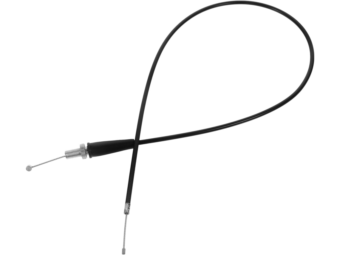 Cabo Do Acelerador E Design Elegante Em Aço Preto Para Motocicletas, Controle Preciso.