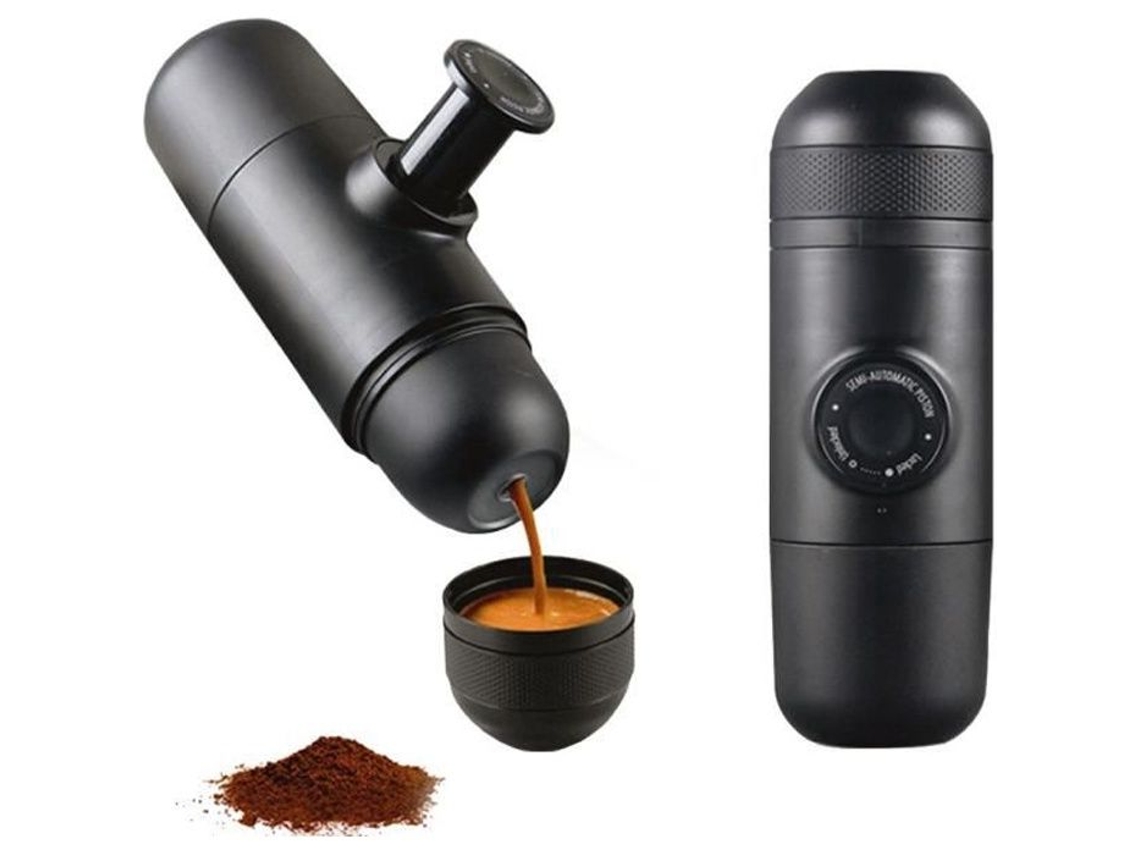 Máquina de café manual mão máquina de café expresso mini cafeteira portátil para design de viagem ao ar livre SANLIN BEANS